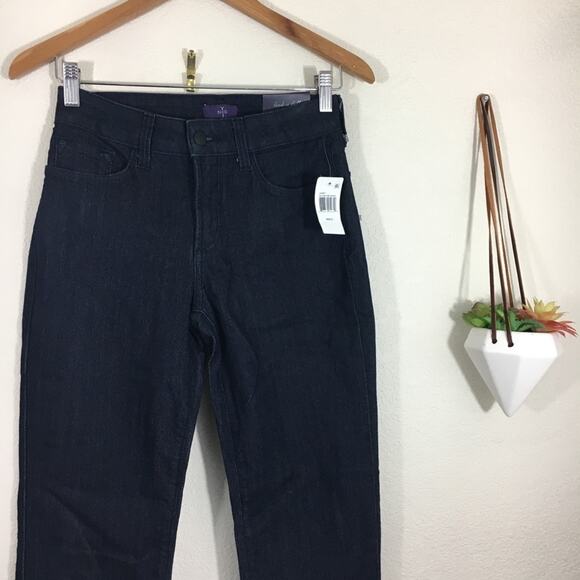 NYDJ Not Your Daughters Jeans dark blue high rise skinny jeans NEW 0 - Picture 4 of 6